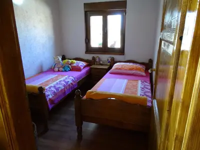 Krevet ili kreveti u jedinici u objektu Dalmatian stone house with pool