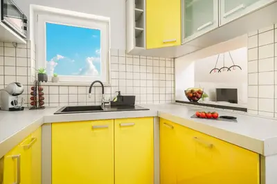 Kuhinja ili čajna kuhinja u objektu Family Petrov Apartments