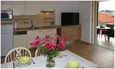 Kuhinja ili čajna kuhinja u objektu Apartments Sanja