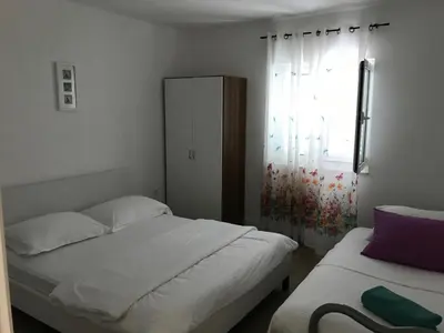 Krevet ili kreveti u jedinici u objektu Apartments by the sea Stupin Celine, Rogoznica - 14416