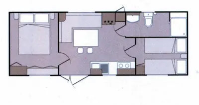 Tlocrt objekta Victoria Mobilehome Camping Imperial