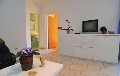 TV i/ili zabavni centar u objektu Apartman JADRANKO Murter in a quiet environment near the center and the beach