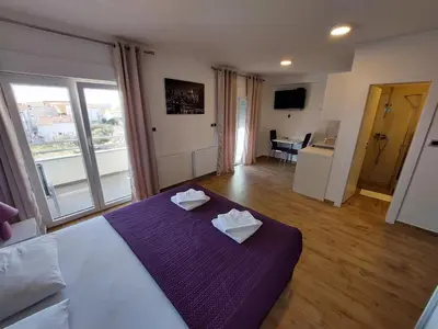 Krevet ili kreveti u jedinici u objektu Apartments Daniel