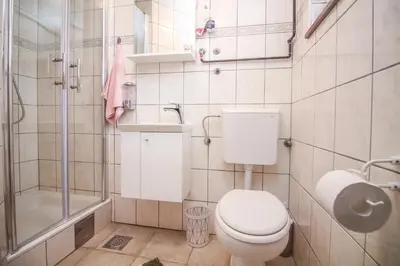 Kupaonica u objektu Goles apartments-First row to the sea