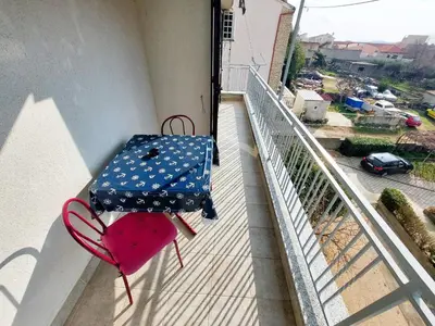 Balkon ili terasa u objektu Apartmani Markoč