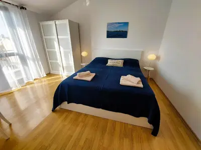 Krevet ili kreveti u jedinici u objektu Apartmani Markoč