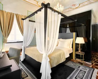 Krevet ili kreveti u jedinici u objektu Palace Divnic by Armerun Heritage Hotel