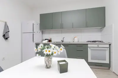 Kuhinja ili čajna kuhinja u objektu Apartments and Rooms Antee