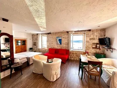 TV i/ili zabavni centar u objektu Apartments Trapula