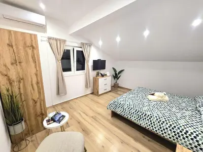 Krevet ili kreveti u jedinici u objektu Apartmani Krnić
