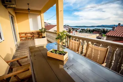 Balkon ili terasa u objektu Apartman Fjaka
