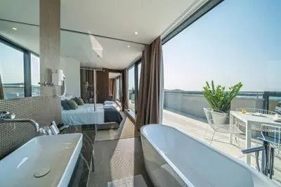 Balkon ili terasa u objektu Bellevue Superior City Hotel