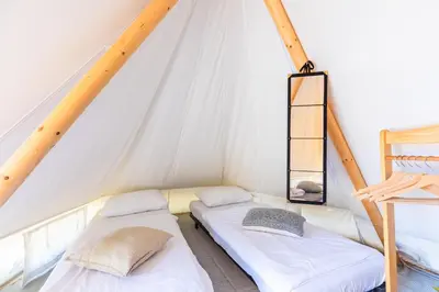 Krevet ili kreveti u jedinici u objektu O-Tents by Obonjan Island Resort