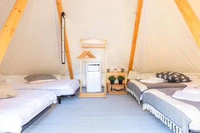Krevet ili kreveti u jedinici u objektu O-Tents by Obonjan Island Resort