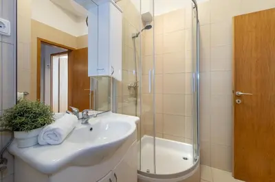 Kupaonica u objektu Seaview Apartments Tihi II