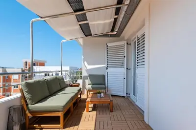 Balkon ili terasa u objektu Seaview Apartments Tihi II