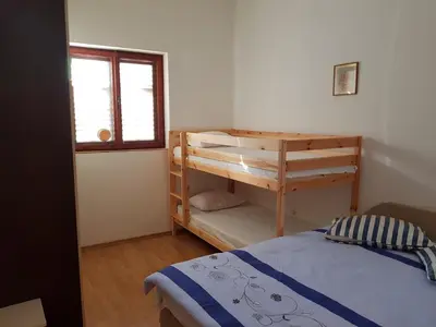 Krevet ili kreveti u jedinici u objektu Apartments by the sea Cove Koromasna, Zirje - 15166