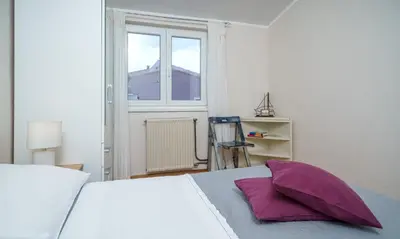 Krevet ili kreveti u jedinici u objektu Apartmani Andora,centar-Vodice