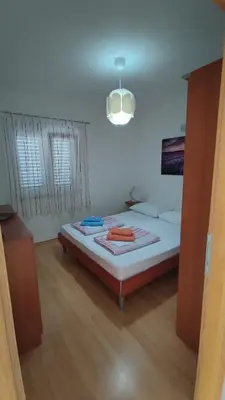 Krevet ili kreveti u jedinici u objektu Rogoznica Seafront Apartment - Kalebova Luka