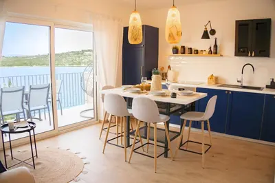 Balkon ili terasa u objektu Apartmani Gacina