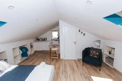 Krevet ili kreveti u jedinici u objektu Fyaka Loft Apartments