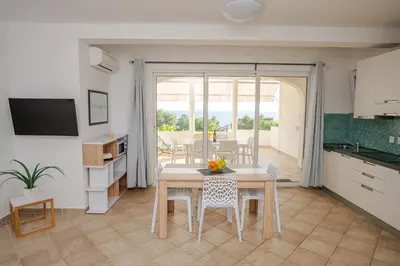 Kuhinja ili čajna kuhinja u objektu Exclusive Seaside Dream Apartments