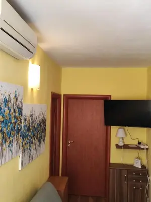 TV i/ili zabavni centar u objektu Apartmani Sovlja Bay
