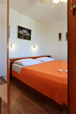 Krevet ili kreveti u jedinici u objektu Beach apartment VAMI with sea view