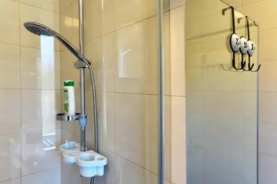 Kupaonica u objektu Beach apartment VAMI with sea view