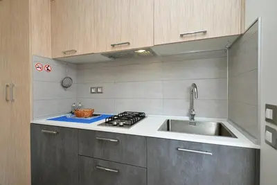 Kuhinja ili čajna kuhinja u objektu Camping Matija