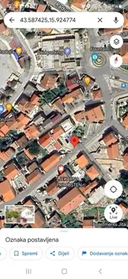 Tlocrt objekta Apartmani Toni Poce