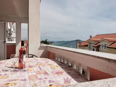 Balkon ili terasa u objektu Apartments by the sea Srima - Vodice, Vodice - 15621