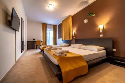 Krevet ili kreveti u jedinici u objektu Hotel Nikola