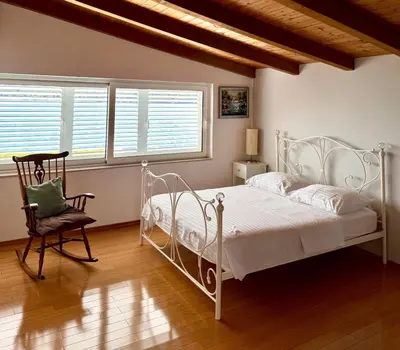Krevet ili kreveti u jedinici u objektu Apartments by the sea Tisno, Murter - 14346