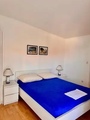 Krevet ili kreveti u jedinici u objektu Apartments by the sea Tisno, Murter - 14346