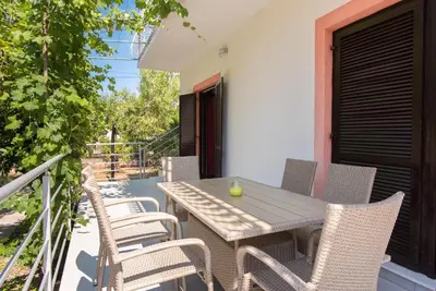 Balkon ili terasa u objektu Apartmani Jadranka