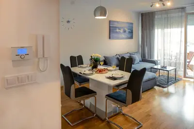 TV i/ili zabavni centar u objektu Vanilla apartment
