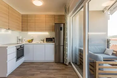 Kuhinja ili čajna kuhinja u objektu Luxury view apartments