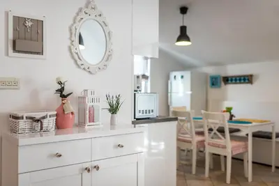 Kuhinja ili čajna kuhinja u objektu Apartman Karla Mara Ana Ivan & Jo