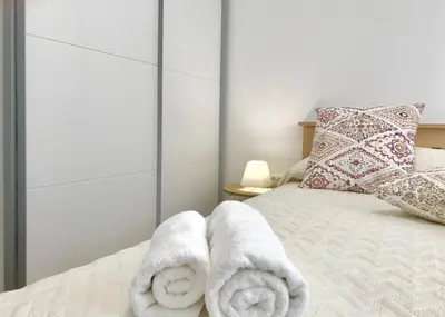 Krevet ili kreveti u jedinici u objektu LUXURY Apartment Ledo