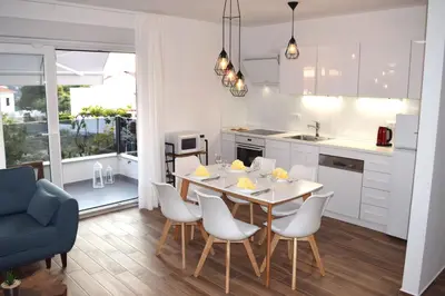 Kuhinja ili čajna kuhinja u objektu LUXURY Apartment Ledo