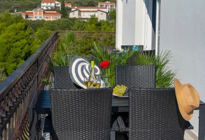 Balkon ili terasa u objektu Apartmani Dalmacjia