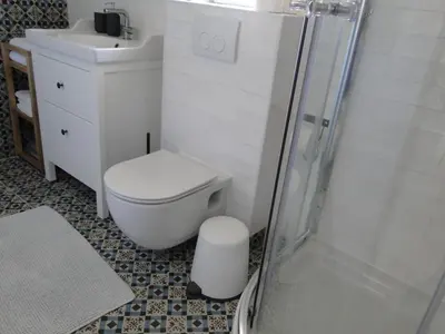 Kupaonica u objektu Mir Apartments