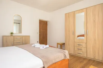 Krevet ili kreveti u jedinici u objektu Apartmani Jurin