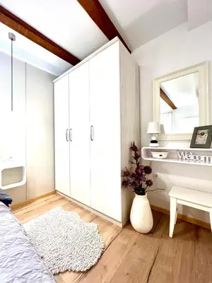 Krevet ili kreveti u jedinici u objektu Charming Seaside Apartment