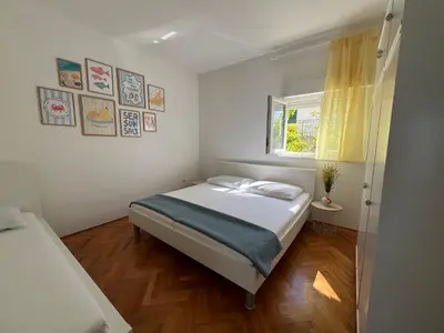 Krevet ili kreveti u jedinici u objektu Apartments Sunset Dolac