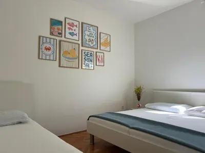 Krevet ili kreveti u jedinici u objektu Apartments Sunset Dolac