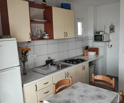 Kuhinja ili čajna kuhinja u objektu Apartments by the sea Rogoznica - 11929