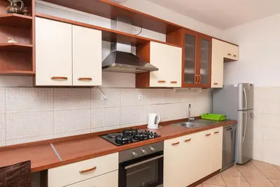 Kuhinja ili čajna kuhinja u objektu Apartments Polly