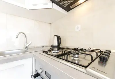 Kuhinja ili čajna kuhinja u objektu Apartments New home